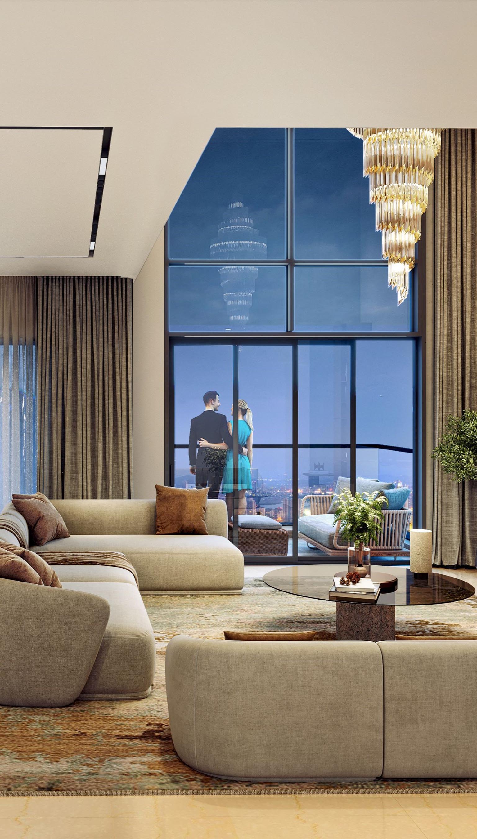 SNN Estates Duomont Double Height living room